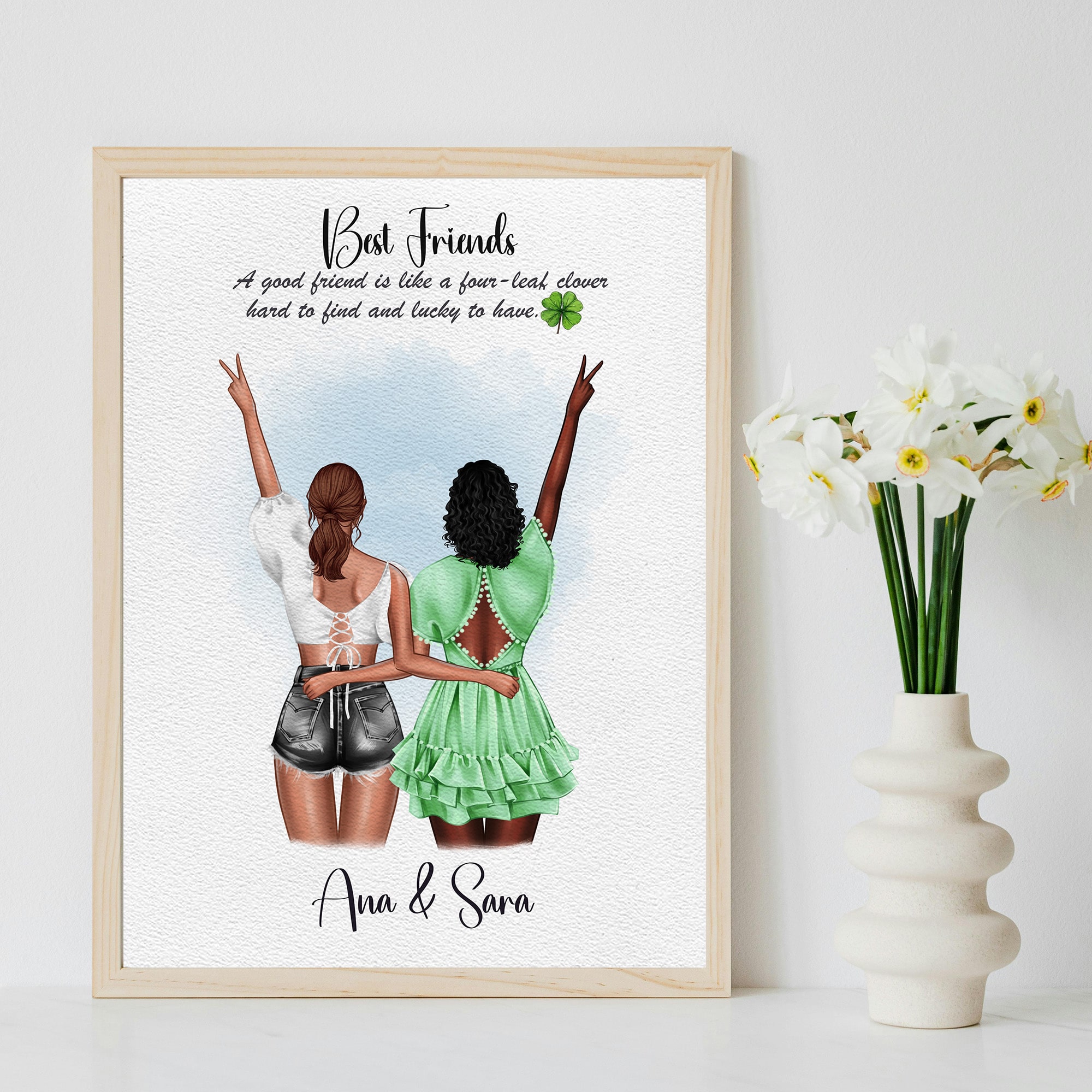 ♡ Personalized Best Friend Print - Image 2