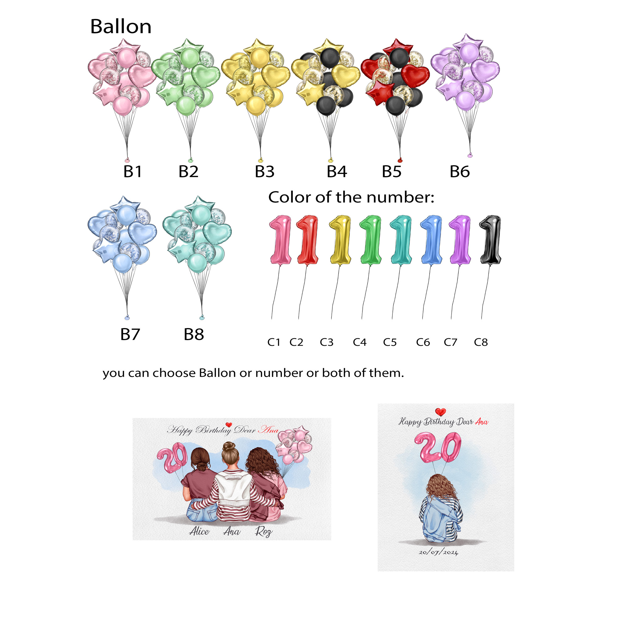 ♡ Customized Birthday Print - Image 8