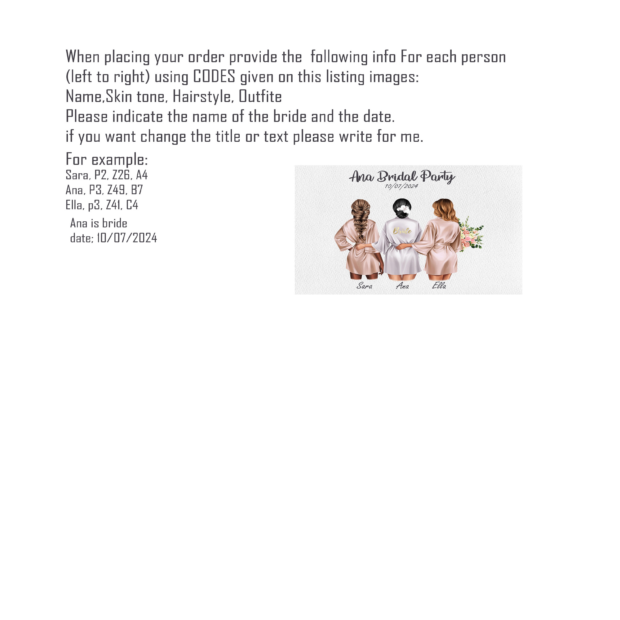 ♡ Custom Bridesmaid Print - Image 8