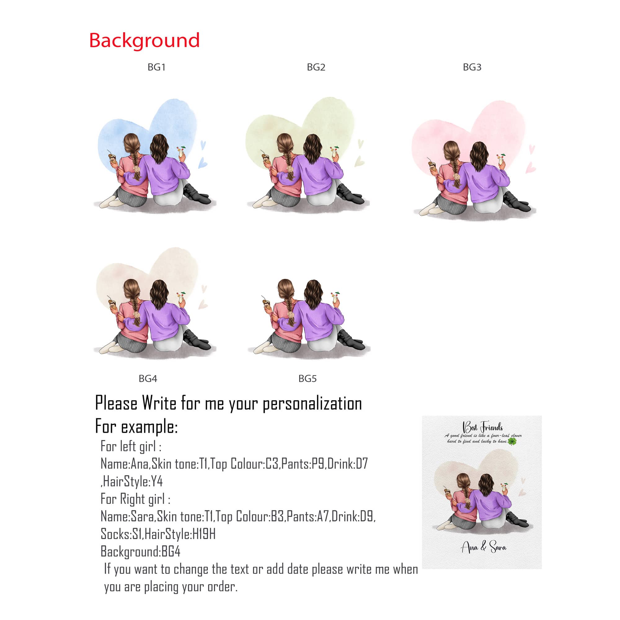 ♡ Customized Besti gift - Image 8