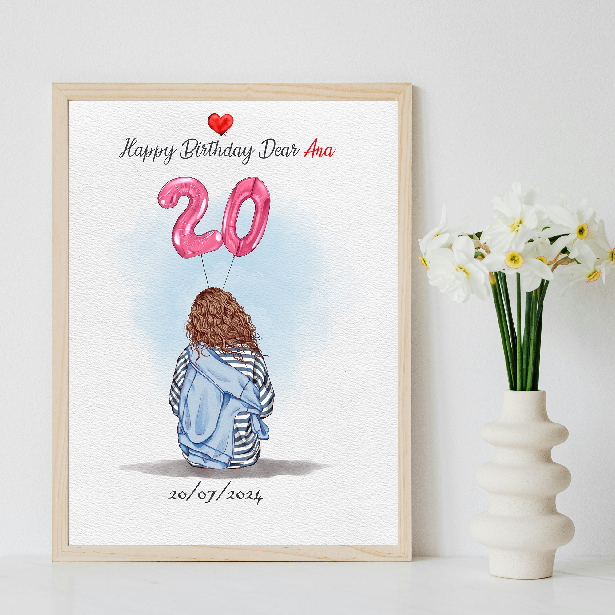 ♡ Customized Birthday Print - Image 2