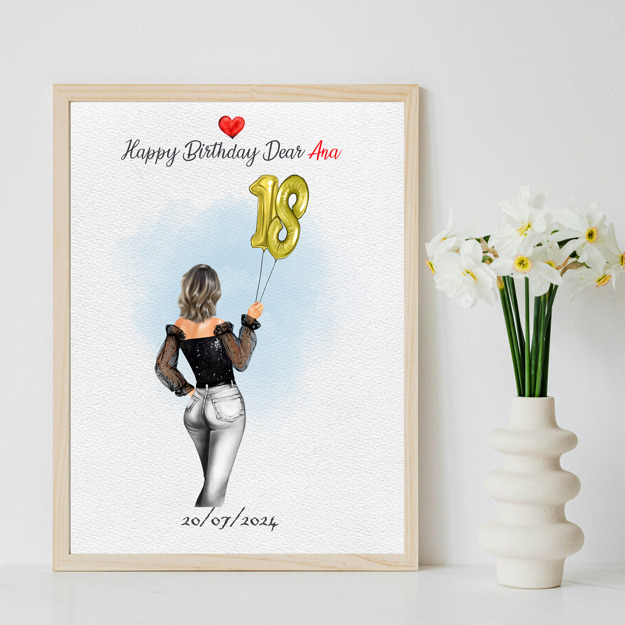 ♡ Personalized Birthday Print - Image 2